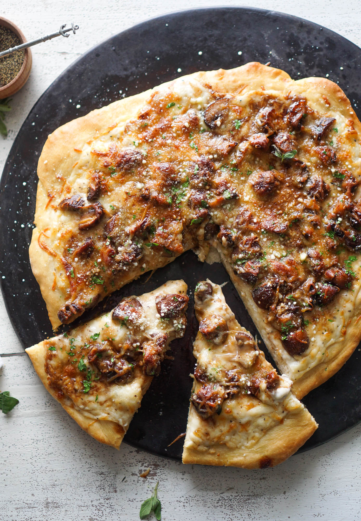 Mushroom Marsala Pizza