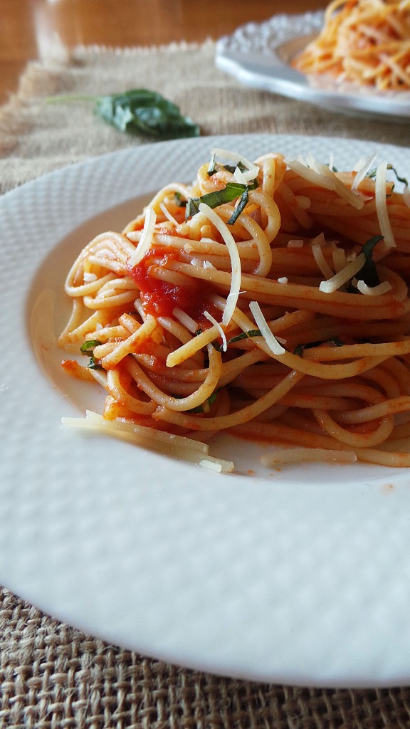 Tomato Basil Spaghetti