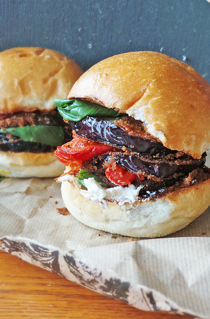 Deconstructed Eggplant Parm. Slider