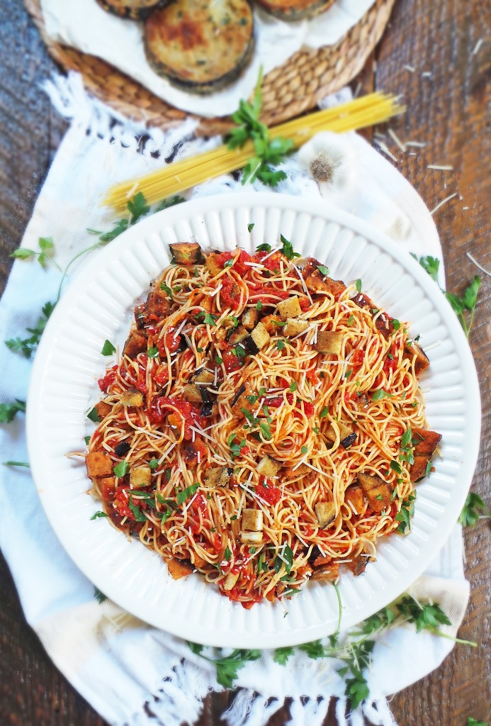 Twisted Eggplant Parm Pasta