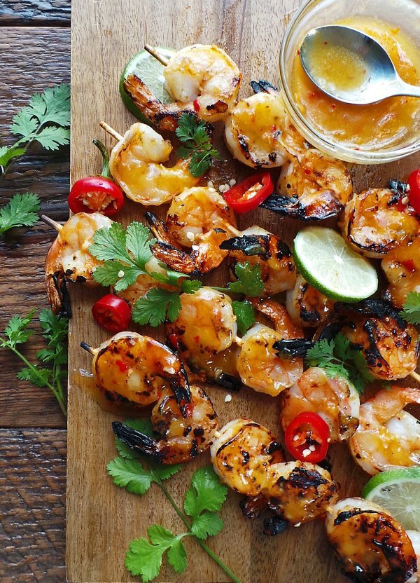 Orange Chili Grilled Shrimp