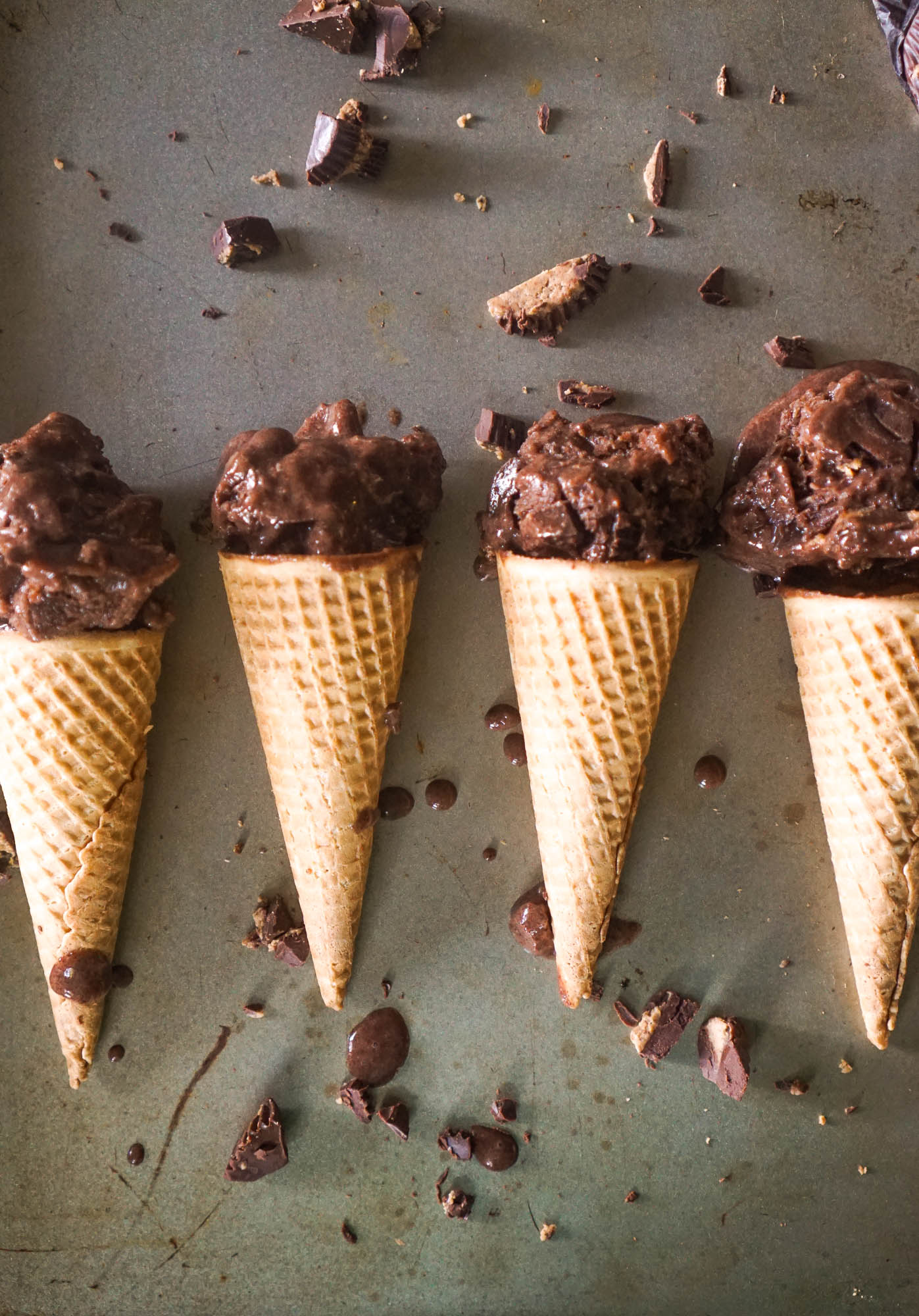 Almond Butter Cup “ice-cream” (vegan)