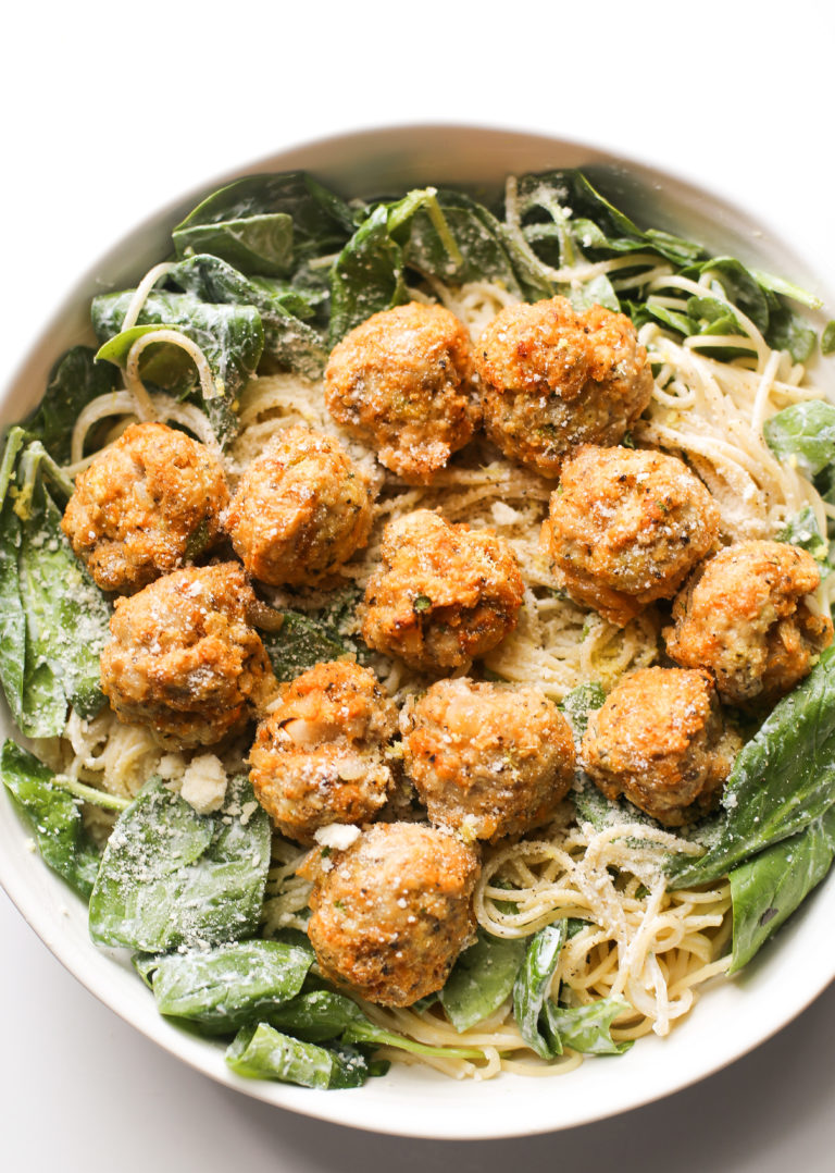 Turkey Meatball with Lemony Ricotta Pasta